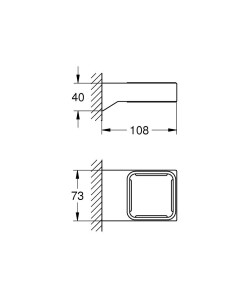 Тримач для аксесуарів Grohe Selection Cube 40865000 №8