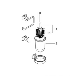 Набор аксессуаров 3 в 1 Grohe Essentials Cube New 40757001 №2