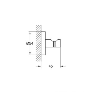 Набір аксесуарів 3 в 1 Grohe Essentials New 40407001 №4