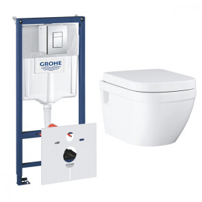 Комплект інсталяції з унітазом 4 в 1 Grohe Euro Ceramic Bundle UA39538CB0 №1