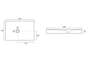 Душевой Поддон REA ROCK 90x120x3,5 REA-K4580 №7