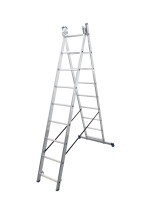 Алюминиевая двухсекционная лестница DUOMAX VIRASTAR 2x9 ступеней