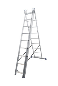 Алюминиевая трехсекционная лестница TRIOMAX VIRASTAR 3x9 ступеней №1