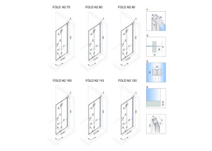 Душевая Кабина REA Fold N2 KPL-K7437-K7437 №7