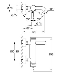 Змішувач для ванни Grohe Essence New 33624GN1 №2