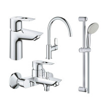 Комплект смесителей для ванной комнаты и кухни Grohe BauLoop UA123225K0