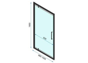 Душевая Дверь REA Rapid Swing Хром 100 REA-K5607 №6