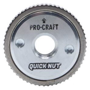 Шлифмашина угловая PRO-CRAFT PW-125/1100ES + Быстрозажимная гайка Quick Nut UNIVERSAL №10