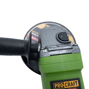 Шлифмашина угловая PRO-CRAFT PW-125/1200 ЕS + Быстрозажимная гайка Quick Nut UNIVERSAL №7