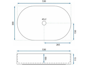 Умывальник Накладной Rea LAYLA 50 REA-U9108 №5