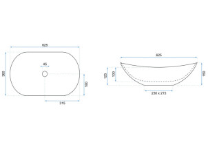 Умывальник REA Royal Золото Edge REA-U8570 №6