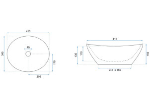 Умывальник REA Sofia Светлый Камень REA-U0165 №6