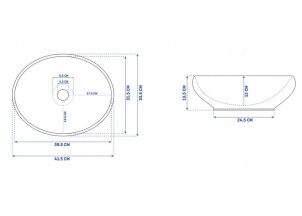 Умывальник REA Sofia Серебро REA-U0852 №4