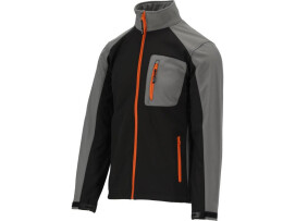 Куртка робоча softshell yato розмір l, чорно-сіра, 3 кишені, 96% поліестер і 4% спандекс