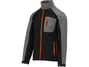 Куртка робоча softshell yato розмір l, чорно-сіра, 3 кишені, 96% поліестер і 4% спандекс №1