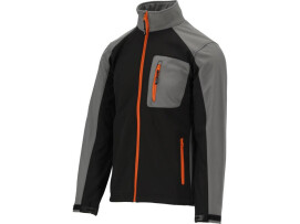 Куртка робоча softshell yato розмір xl, чорно-сіра, 3 кишені, 96% поліестер і 4% спандекс