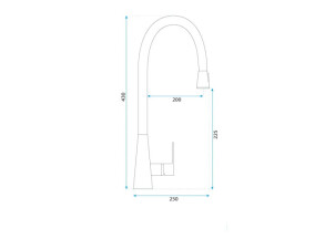 Змішувач Кухонний Mild Золото Мат REA-B4803 №9