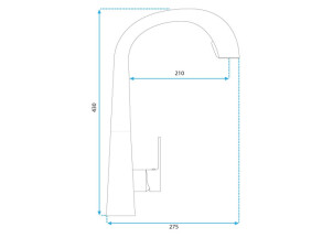 Смеситель Кухонный REA Ross Черный REA-B5313 №6