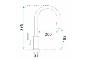 Кухонный Смеситель Fresh Мат Золото REA-B9148 №11