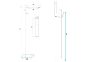 Смеситель Rea TERY Золото Мат REA-B5307 №5