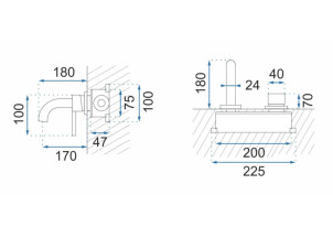 Смеситель Скрытого Монтажа Rea OWEN Золото + BOX REA-B5333 №5