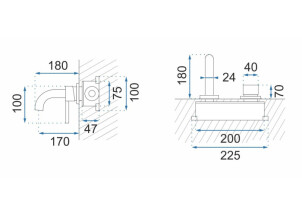 Смеситель Скрытого Монтажа Rea OWEN Никель Мат + BOX REA-B5335 №6