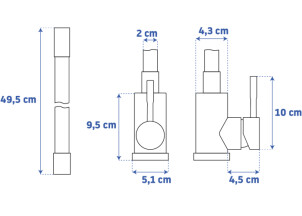 Смеситель Кухонный REA Clever Черный / Золото REA-B5219 №5