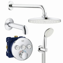 Душова система прихованого монтажу з термостатом Grohe Grohtherm SmartControl UA3461402L