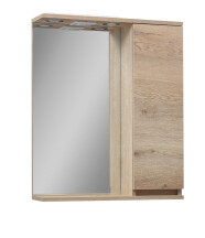 Зеркало "Сандра" 60 (аликанте) со шкафчиком правое