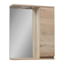 Зеркало "Сандра" 60 (аликанте) со шкафчиком правое №1