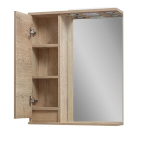 Зеркало "Сандра" 60 (аликанте) со шкафчиком левое №2