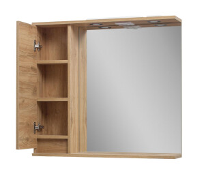 Зеркало "Сандра" 80 (севилья) со шкафчиком левое №2
