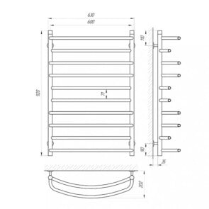 Полотенцесушитель Laris Евромикс П10 600 x 900 №5