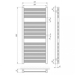 Рушникосушарка Laris Бонд П14 500 x 1200 №3