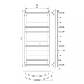 Рушникосушарка Laris Євромікс П12 500 x 1200 №3