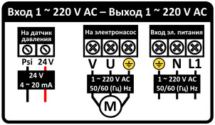 Перетворювач частоти 1~220В × 1~220В до 2.2кВт + датчик давления AQUATICA (AVF-2.2M) (779704) №5