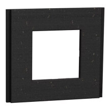Рамка 1-постовая Unica Deco Material, черная бумага