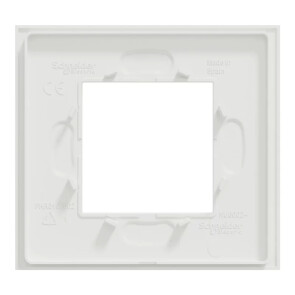 Рамка 1-постовая Unica Deco Material, матовый белый №5