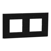 Рамка 2-постова Unica Deco Material, чорний папір