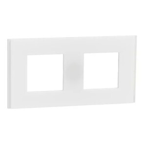 Рамка 2-постова Unica Deco Material, матовий білий №1