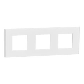Рамка 3-постова Unica Deco Material, матовий білий №1