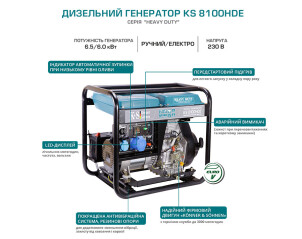 Генератор дизельний Könner&Söhnen KS 8100HDE №2