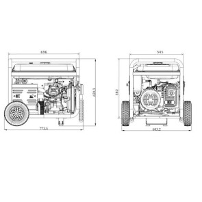 Генератор бензиновый GENERGY TURBO 5000 5,5 кВт (240047090) №2