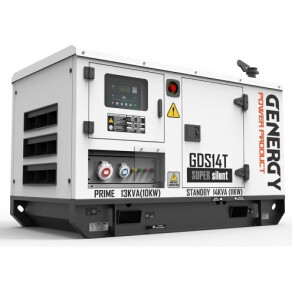 Генератор дизельний GENERGY GDS14T 11,2 кВт (240214090) №1