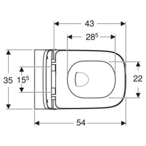 Інсталяційна система Duofix 458.103.00.1 +чаша унітаза Smyle Square Rimfree із сидінням 500.683.00.2 №4