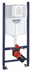 Комплект 5в1: Инсталляция Grohe Rapid + Безобедочный подвесной унитаз Scorpion + клавиша хром №3