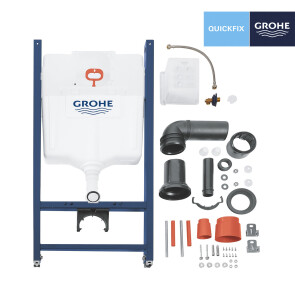 Комплект 4 в 1: Инсталляция Grohe Rapid SL 38840000 с панелью смыва Even 38966000 + унитаз A534UF Rimless №3