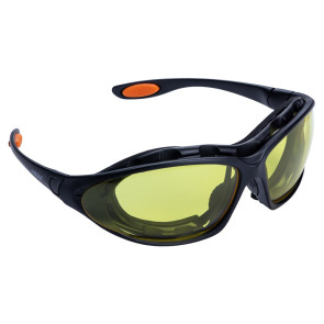 Набір окуляри захисні з обтюратором і змінними дужками Super Zoom anti-scratch, anti-fog (бурштин) SIGMA (9410921) №4