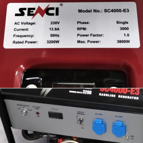 Генератор бензиновый SENCI SC 4000 - E3 №6