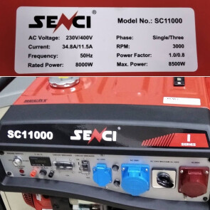 Генератор бензиновий SENCI SC 11000 №7